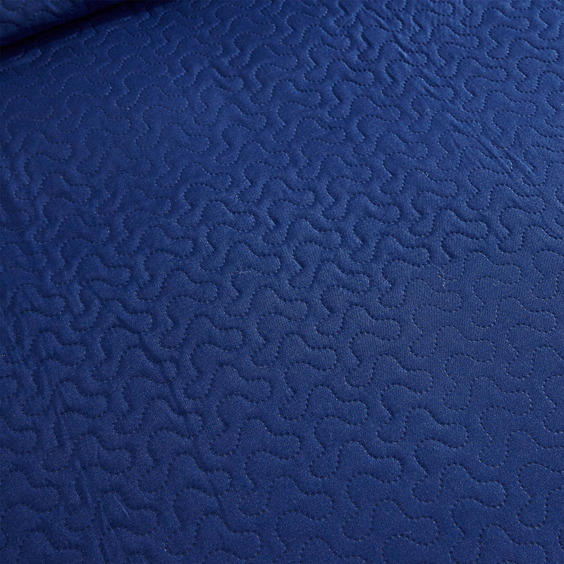 QSM02 Quilt, King Quilt + 2 King Shams, Navy