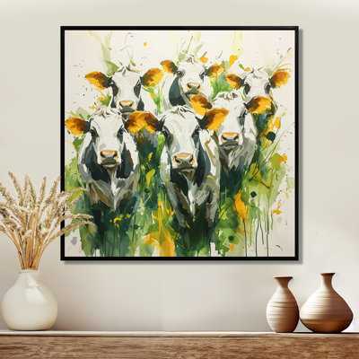 «Abstract Cow Herd II», reproduction sur toile