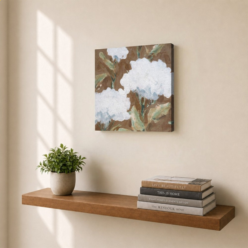 Mocha Garden II by Carol Robinson - Graphic Art on Canvas, 24" H x 24" W