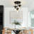 3-Light Flush Mount Ceiling Light With Water Glass, 3.9" Wide, E26 Base-1325403162-1101514783