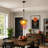 12.6" Basketball Pendant Light, Sports-Themed Glass Hanging Ceiling Light for Kids Bedroom, Game Room & Playroom
