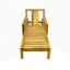 Chaise longue d'extérieur à dossier réglable en bois d'acacia convenant aux jardins-1164427433