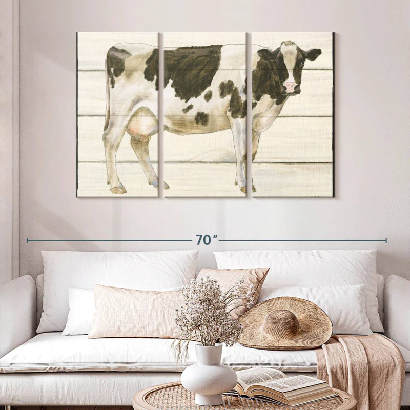Brampt Country Cow I, 32" H x 50" W