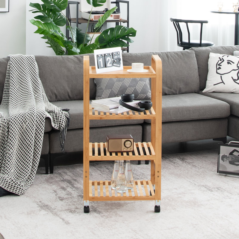 Acquanetta Solid Wood Kitchen Cart