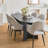 Durable and warm solid wood dining table-1707033353