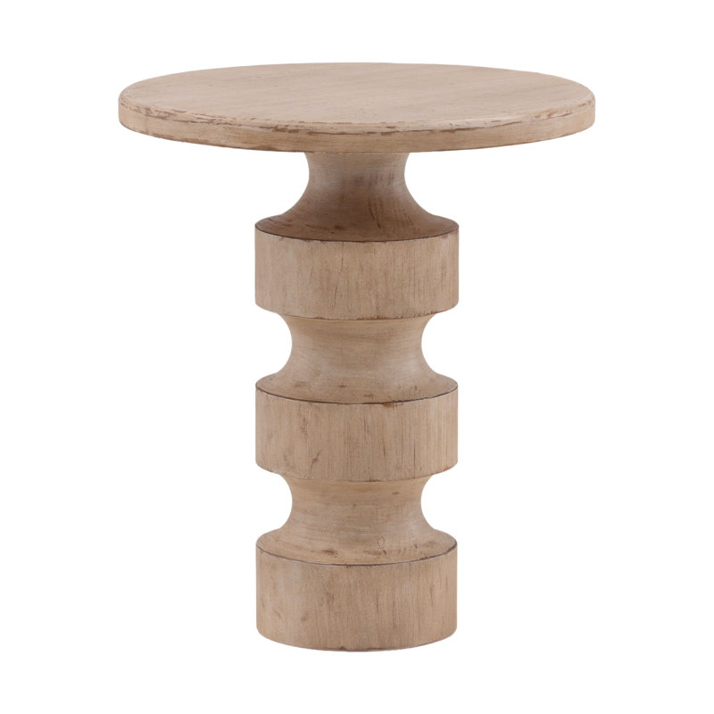 Table de bout en bois de pin récupéré Taryn