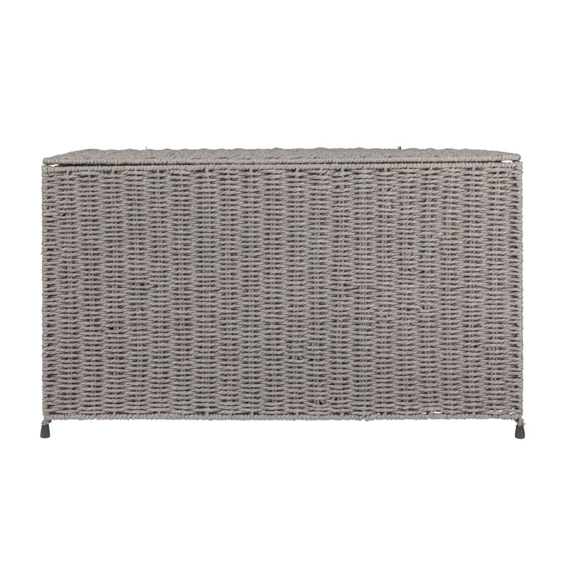 Paper Rope, Wire Frame Blanket Chest, 15.9" H x 27" W. x 16.9" D