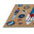 Machine Washable Space Brown Area Rug-2027983133