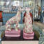 Porcelain Whippet Figurines – Teal Dots (Set of 2)-1591715607