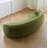 Simple Cream Style Green Arc-shaped Sofa