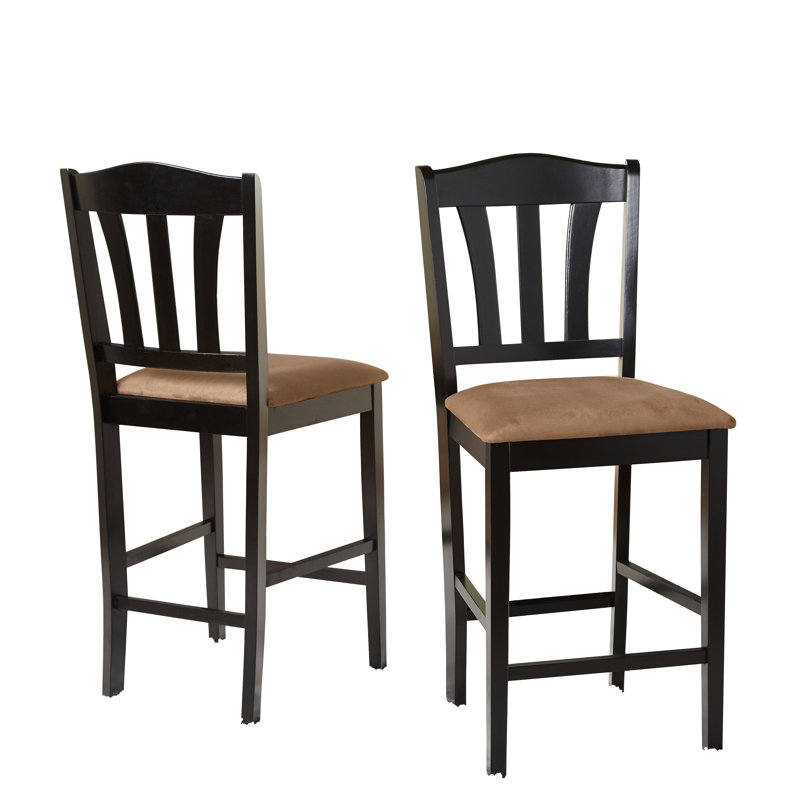 Tabouret de comptoir 25,25 po Benazir, Noir