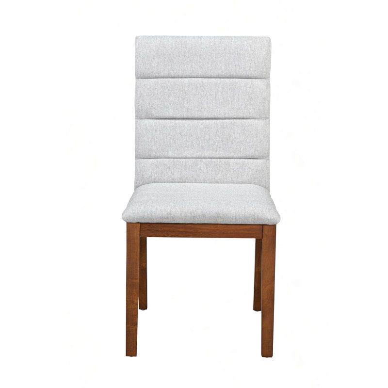 Ensemble de 2 chaises de salle à manger Upholstery, Brun noyer