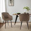 Modern Faux Leather Upholstered Dining Chairs with Metal Legs-126647423-131945752