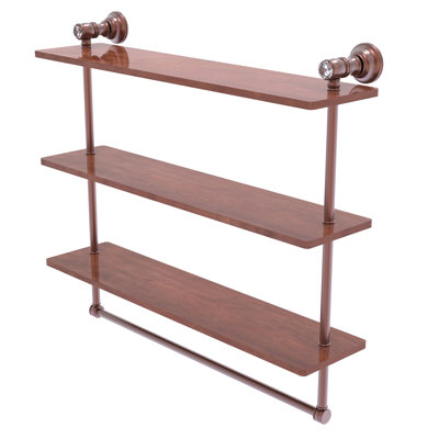 Étagère murale en bois massif 3 pièces Freyja