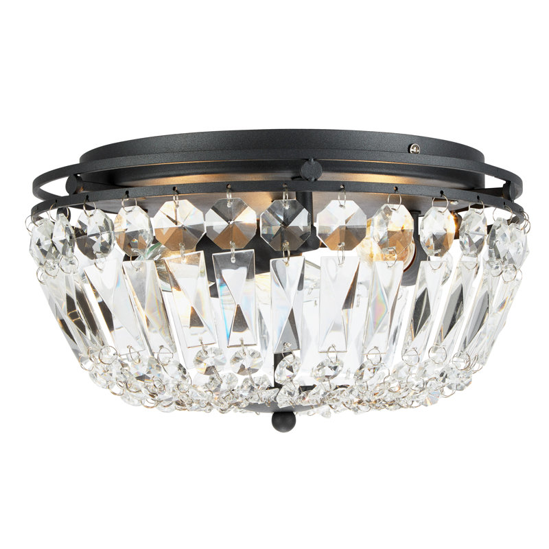 Rock Glass Flush Mount