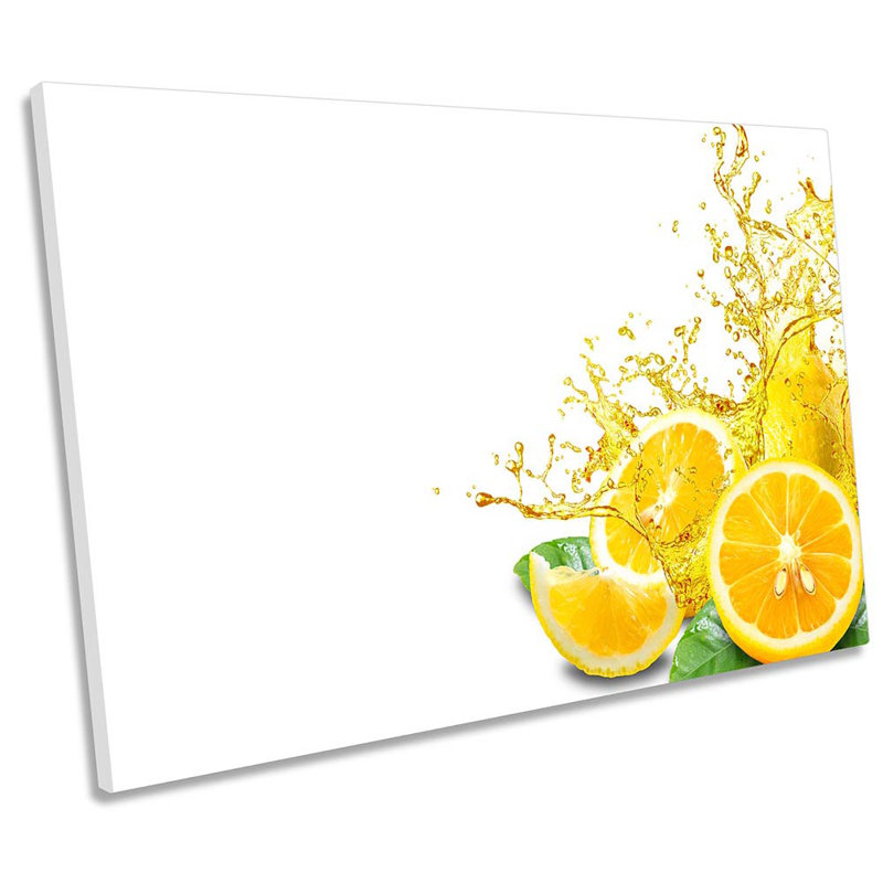 Orange Fruit Slices Kitchen Splash - Wrapped Canvas Print, 30.5cm H x 45.7cm W