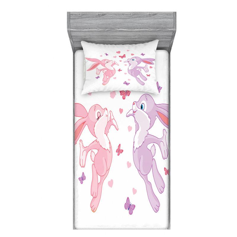Microfiber Sheet Set, Queen Sheet Set with Fitted Sheet
