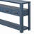 U_STYLE Modern Console Table Sofa Table for Living Room with 4 Drawers and 2 Shelves
