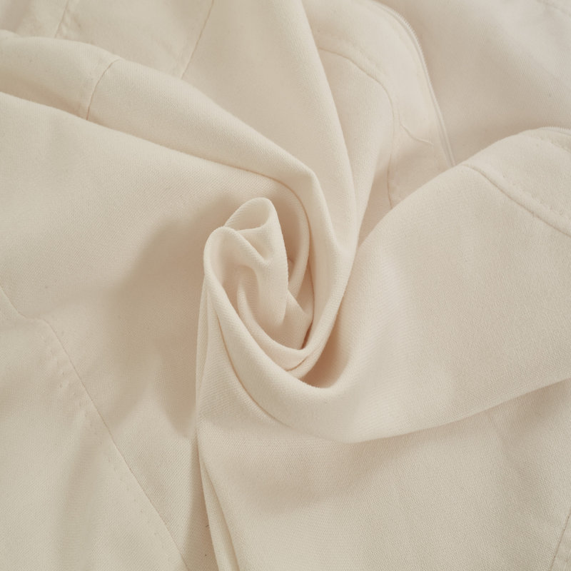 Canapé modulaire 106,3 po en U avec housse de canapé amovible, Tissu blanc
