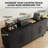 Black Wide Sideboard with 4 Door