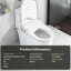 Toilette chauffée pour bidet avec modes de nettoyage multiples, capteur de radars, installation facile pour la salle de bain, eau réglable portable, température intelligente, buse automatique,