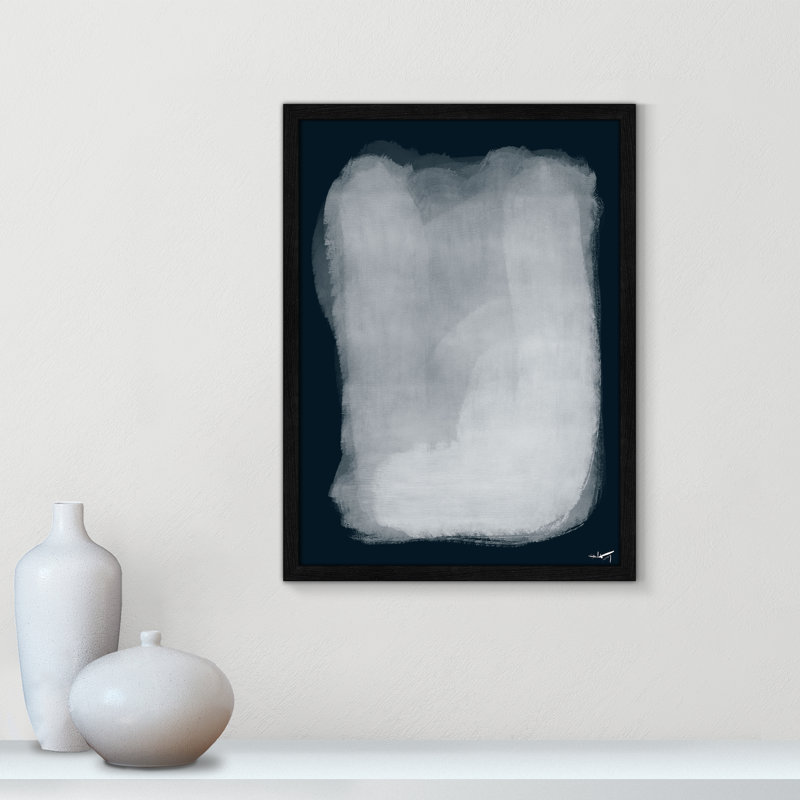 Calme 001, reproduction par A.Atelier, H 23 po x l 17 po x P 0,75 po, Impression encadrée noire sans passe-partout