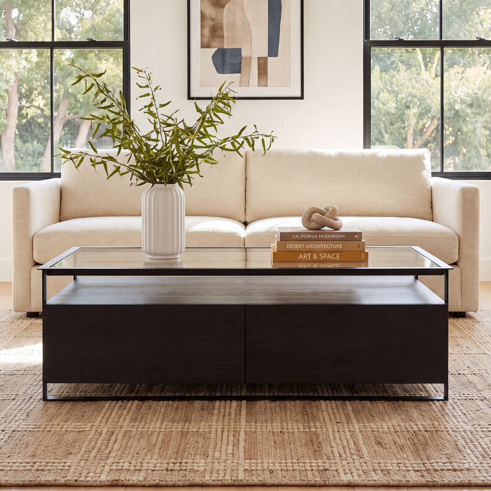 Elvera Single Coffee Table with Storage