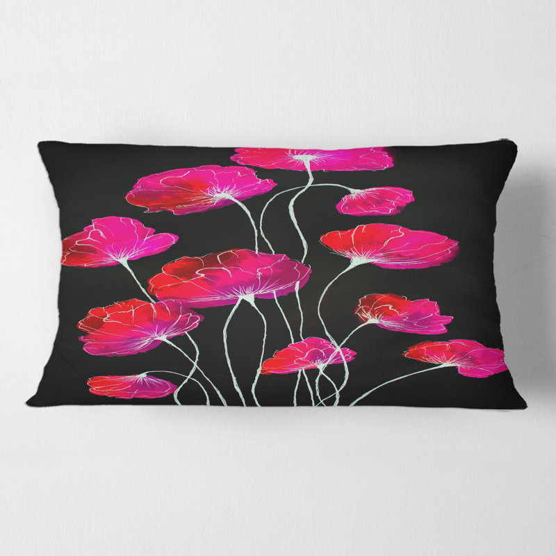 Housse et insert de coussin rectangulaire Flower Détail III