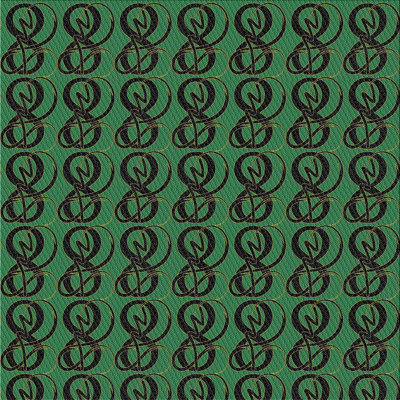 Tapis vert / noir Power Loom