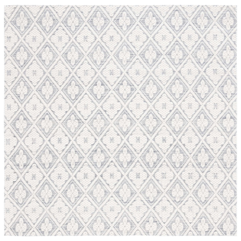 Hankison Hand Woven Performance Geometric Rug, Square 6'