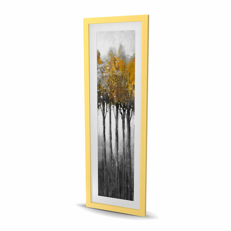 Illuminated Forest - Office, reproduction d'art encadrée contemporaine