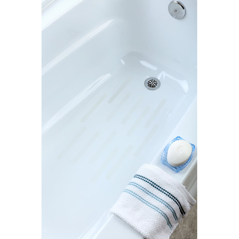 Tapis de douche antidérapant Ledya, Clair