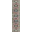 Wool Oriental Area Rug in Coral/Green/Dark Blue