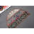 Handmade Blue Turkish Patchwork Rug Ideal For Entryway Decoration And As A Small Round Door Mat