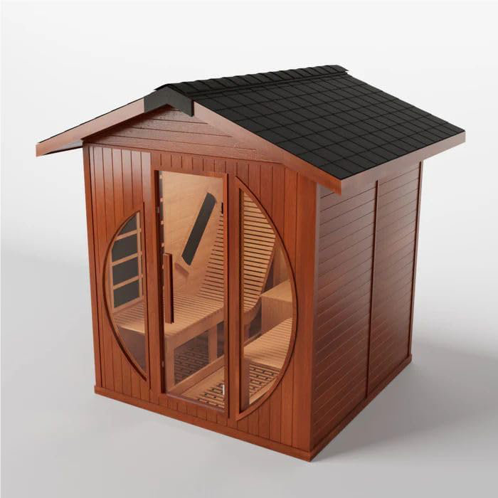 Outdoor FAR Infrared Sauna in Hemlock