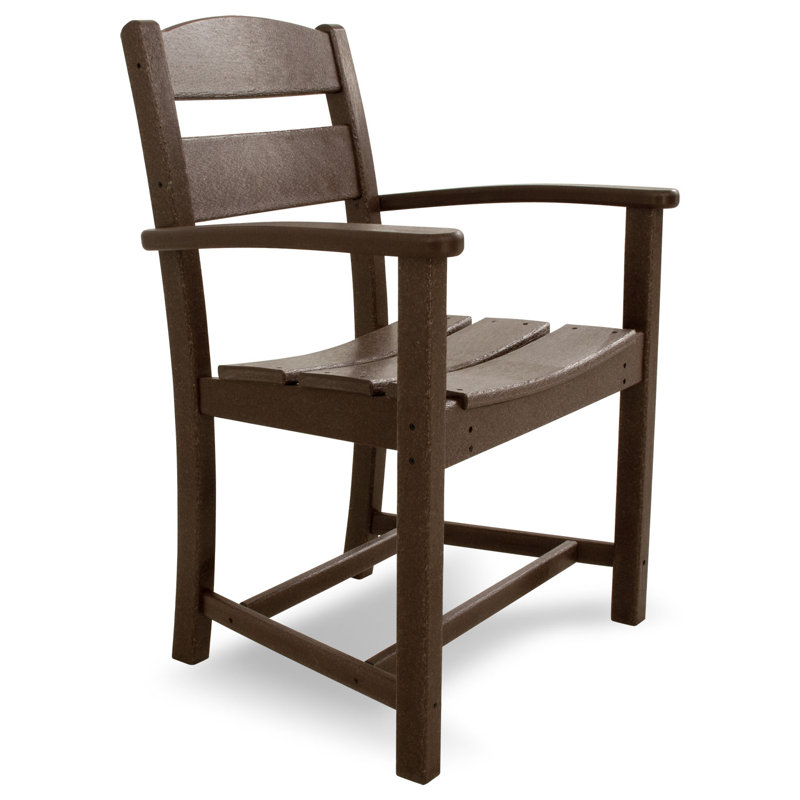 POLYWOOD Classics Dining Arm Chair, Mahogany