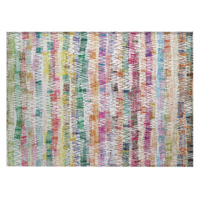 Malchow Washable Chevron Indoor / Outdoor Rug