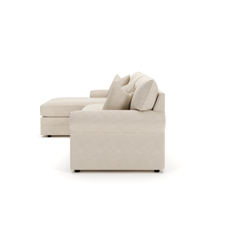 Carolina Upholstery Studio Charlie Sofa With Chaise Sectional - Thumbnail 4