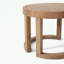 Ensemble de meubles de patio en bois 3 pièces avec table basse et coussin moelleux