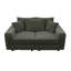 Fauteuil en velours côtelé de 82,7 po à 3 places, confortable avec assise, repose-pieds assortis pour sièges profonds, coussins luxueux, assemblage facile-350533102