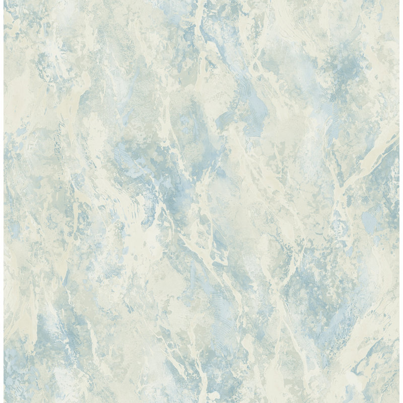 Rouleau de papier peint L 33 pi x l 20,5 po Krististro Paint Splatter, Bleu pâle