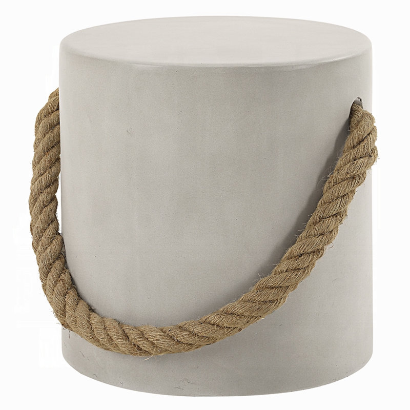 Rennie Concrete Top End Table