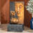  30" H Zen Buddha Face Water Fountain w/ LED light & Pump, Indoor/Outdoor Freestanding, Relaxing Zen Décor, Bronze and Natural Grey Polyresin Fountain for Home Patio Garden Backyard-1580997389
