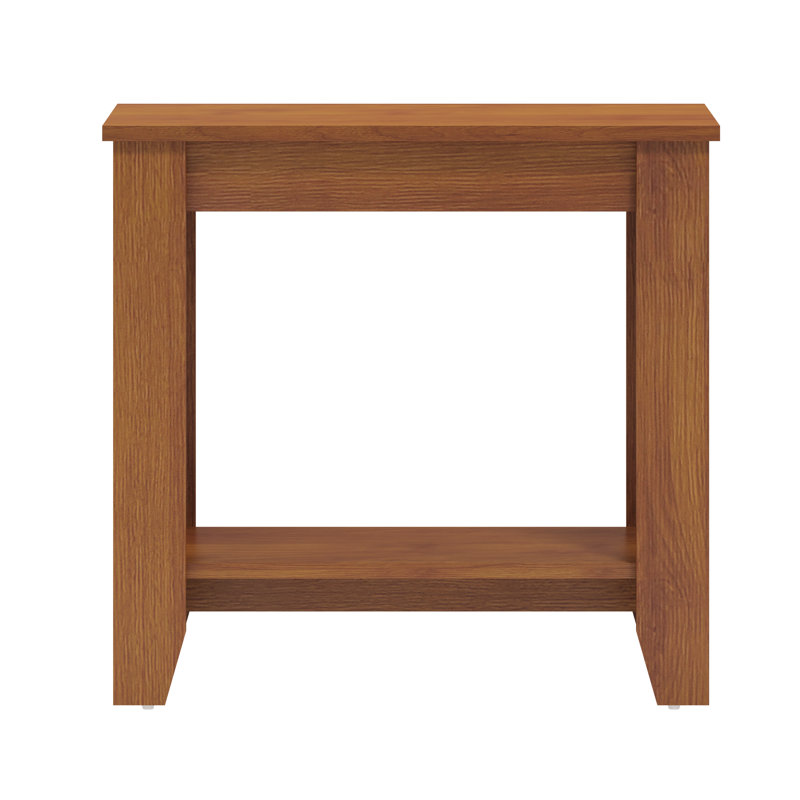 Justine Basilico End Table with Storage, Noyer ambré