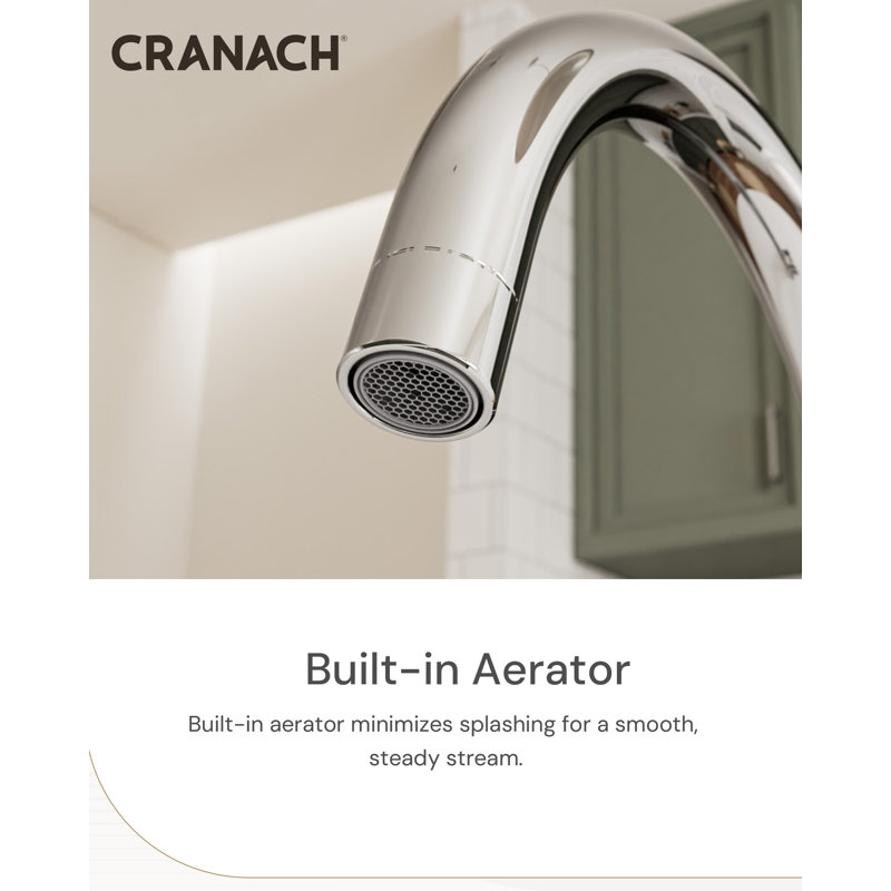 Angelsey Single-Handle Modern Kitchen Faucet, Swivel Prep Sink Faucet 1.6 GPM, Chrome