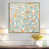 Toile avec cadre flottant or