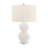 Dyno Table Lamp, Double Round Glass, White Drum Shade-107417449