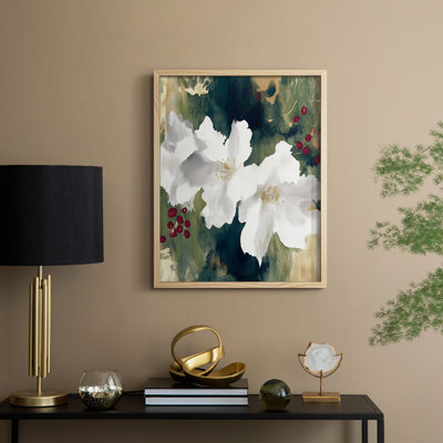«Christmas Holiday Art CDLXIX», reproduction d'art encadrée - bois massif