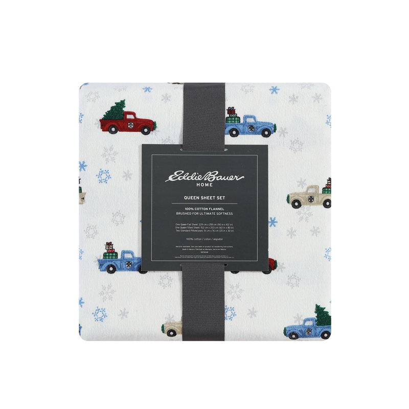 Twin Gray Cotton Flannel Deep Pocket Sheet Set