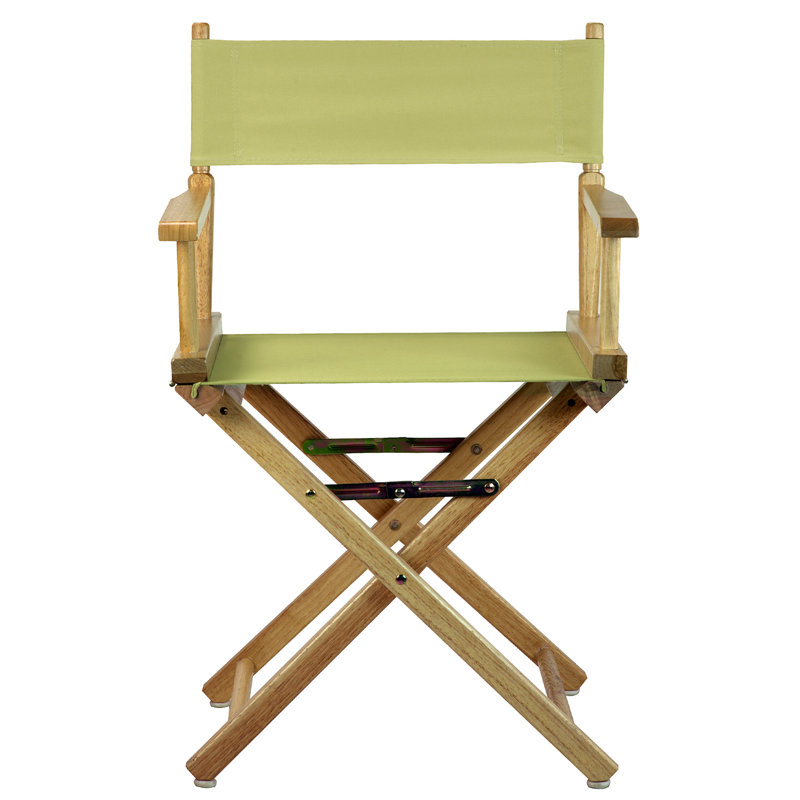 18" Folding Director Chair, Natural, Sage